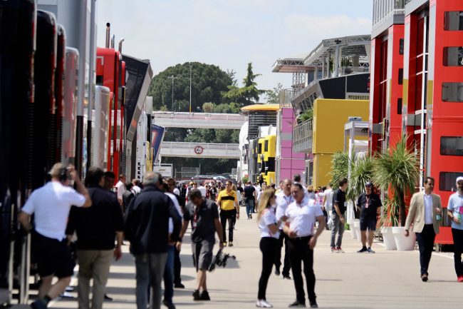 F1 paddock at the Spanish GP - Circuit de Barcelona-Catalunya