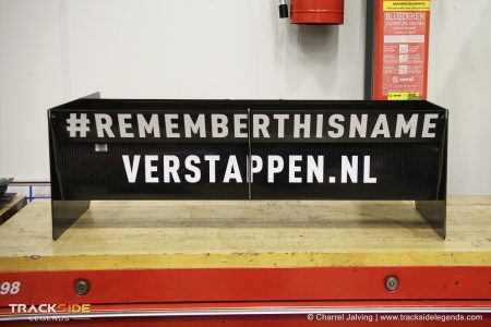 Max Verstappen rearwing at Van Amersfoort Racing - Factory Zeewolde