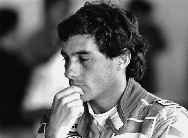 Ayrton Senna thinking