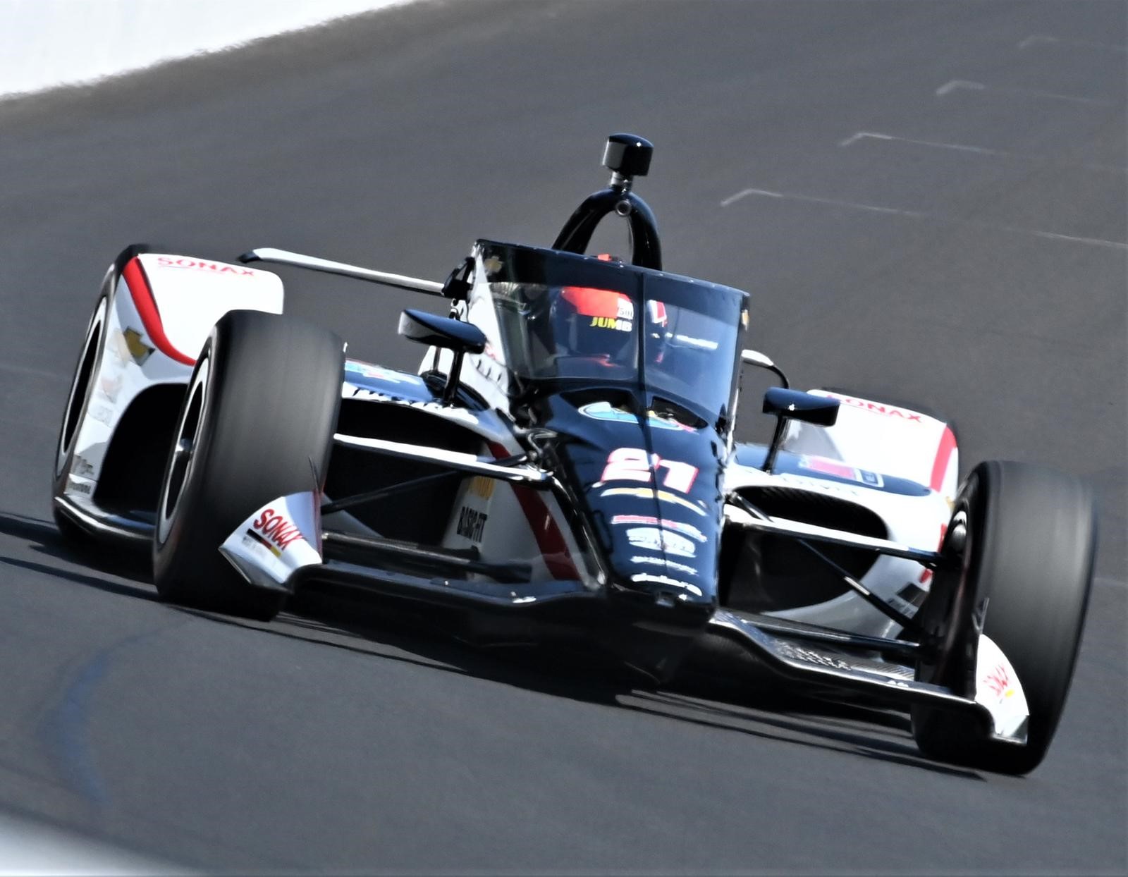 Rinus Veekay Indy500 2020 debut - On track Indianapolis Motorspeedway