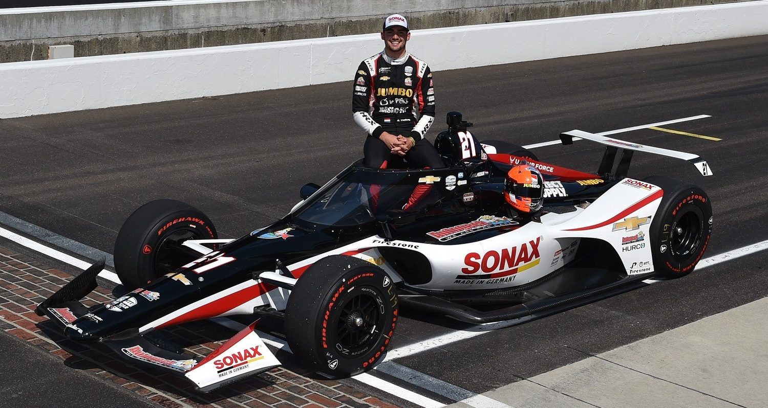 Successful Carb Day session for Rinus Veekay at Indianapolis Motor Speedway